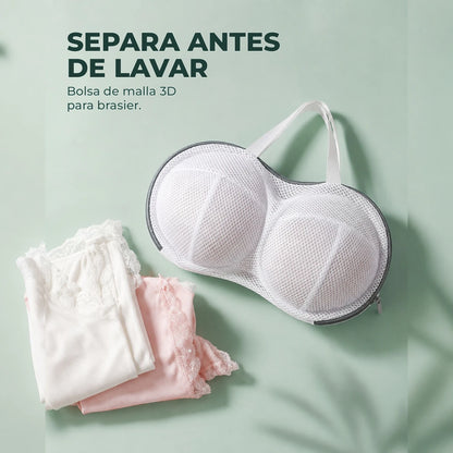 Bolsa de lavandería para brasier — separa antes de lavar